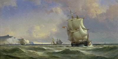 De naderende storm, 1853 door Anton Melbye